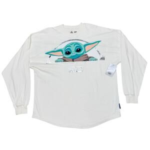 Disney Star Wars The Mandalorian Baby Grogu Spirit Jersey Small Yoda New Tags